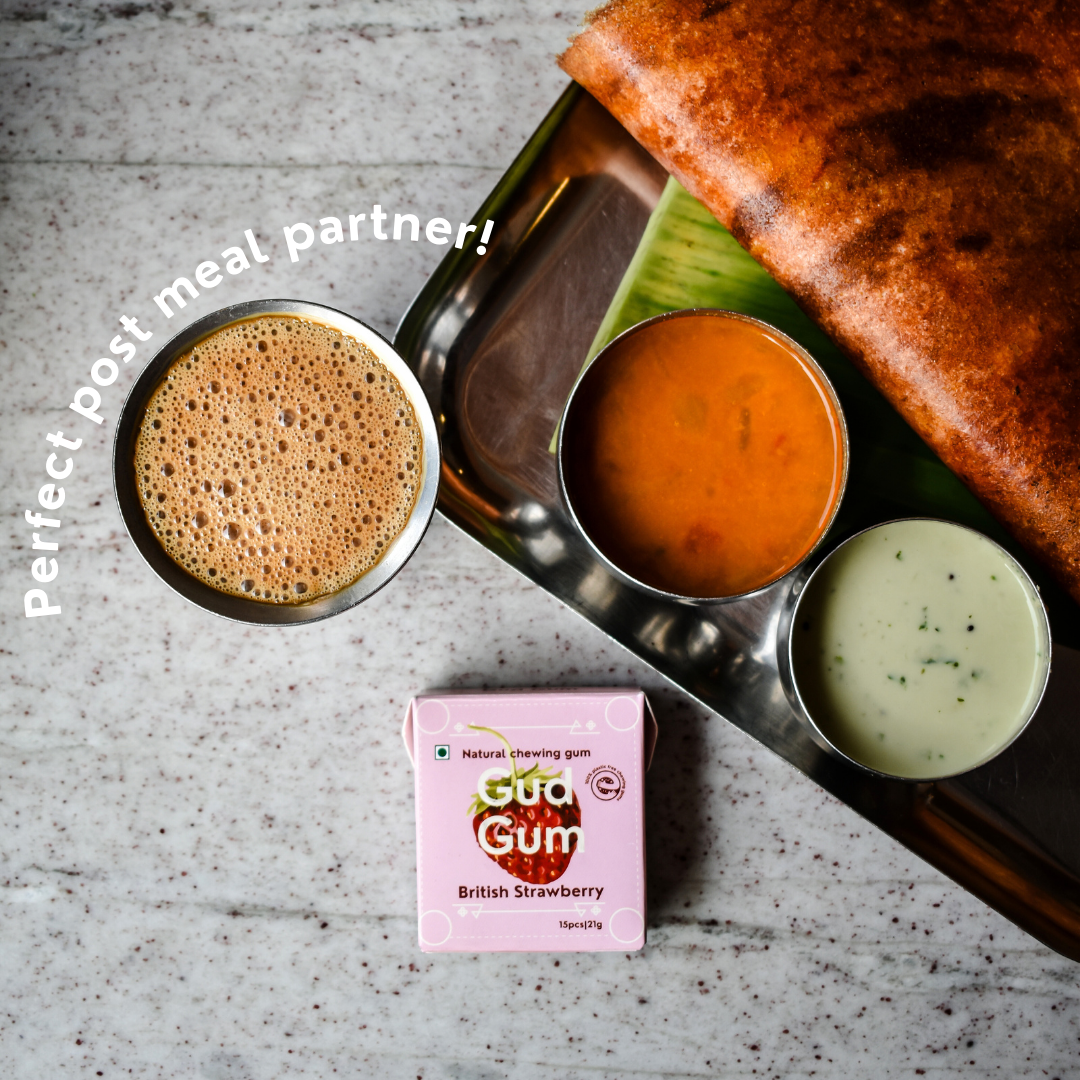 Strawberry Chewing Gum (Pack of 4)