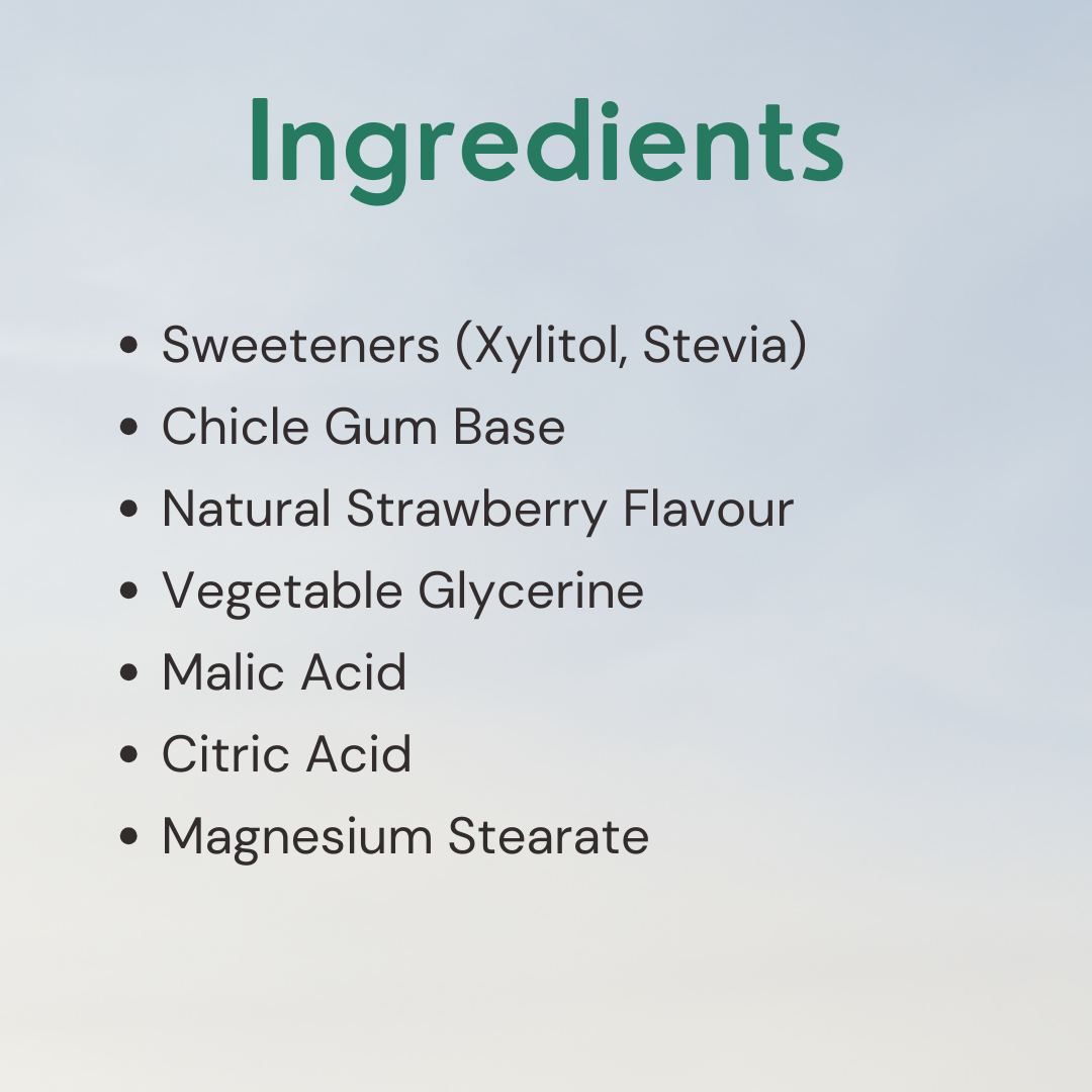 Strawberry Chewing Gum (Pack of 4)