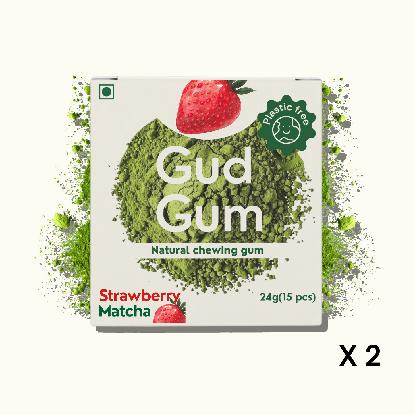 Strawberry Matcha Chewing Gum