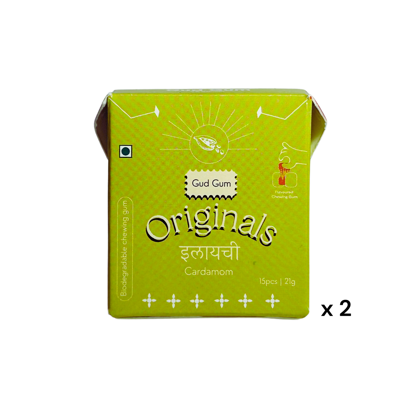 Cardamom Chewing Gum (Pack of 2)
