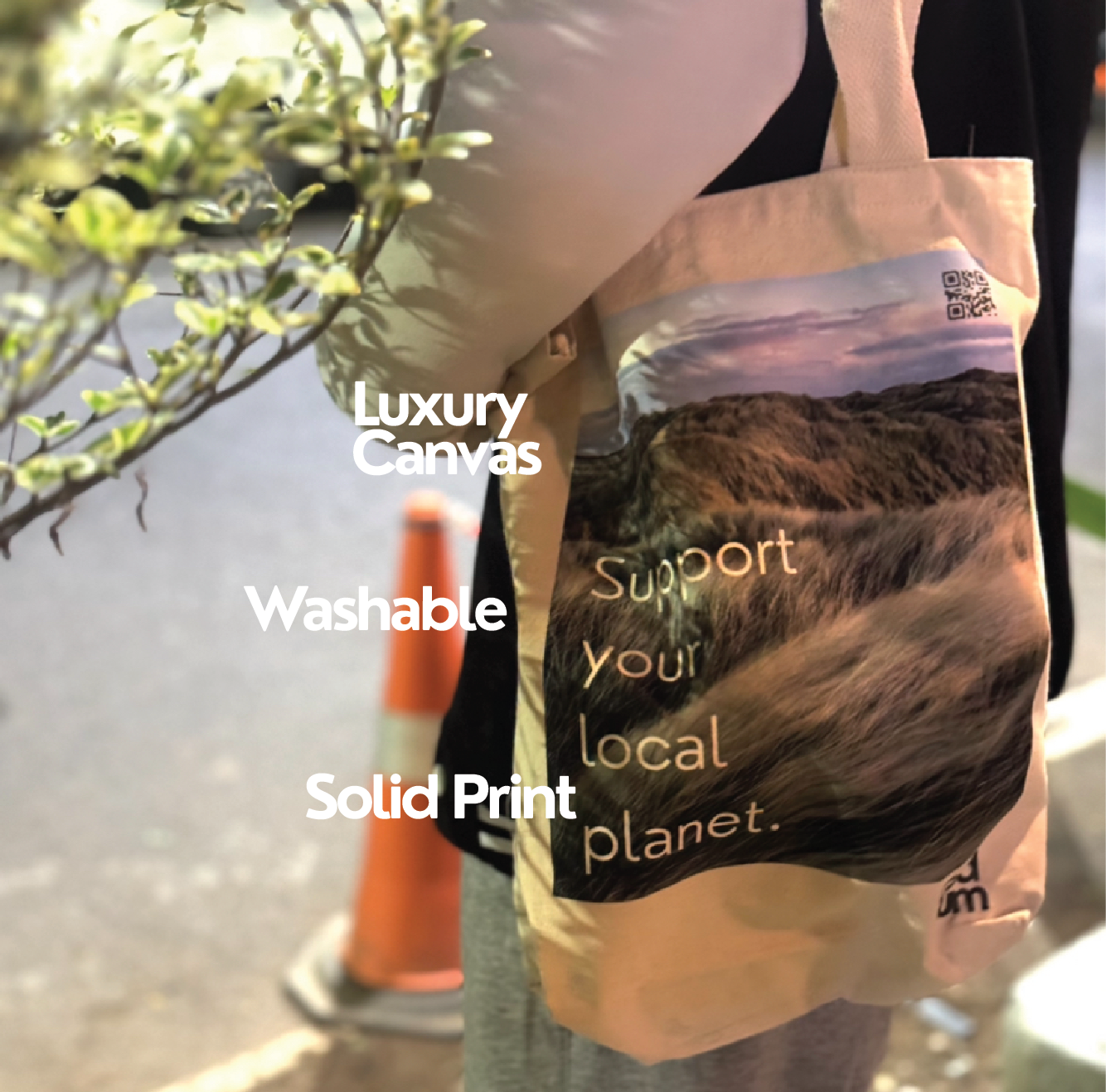 Gud Gum Canvas Tote Bag | Support your local planet | Carry Good Vibes Everywhere!