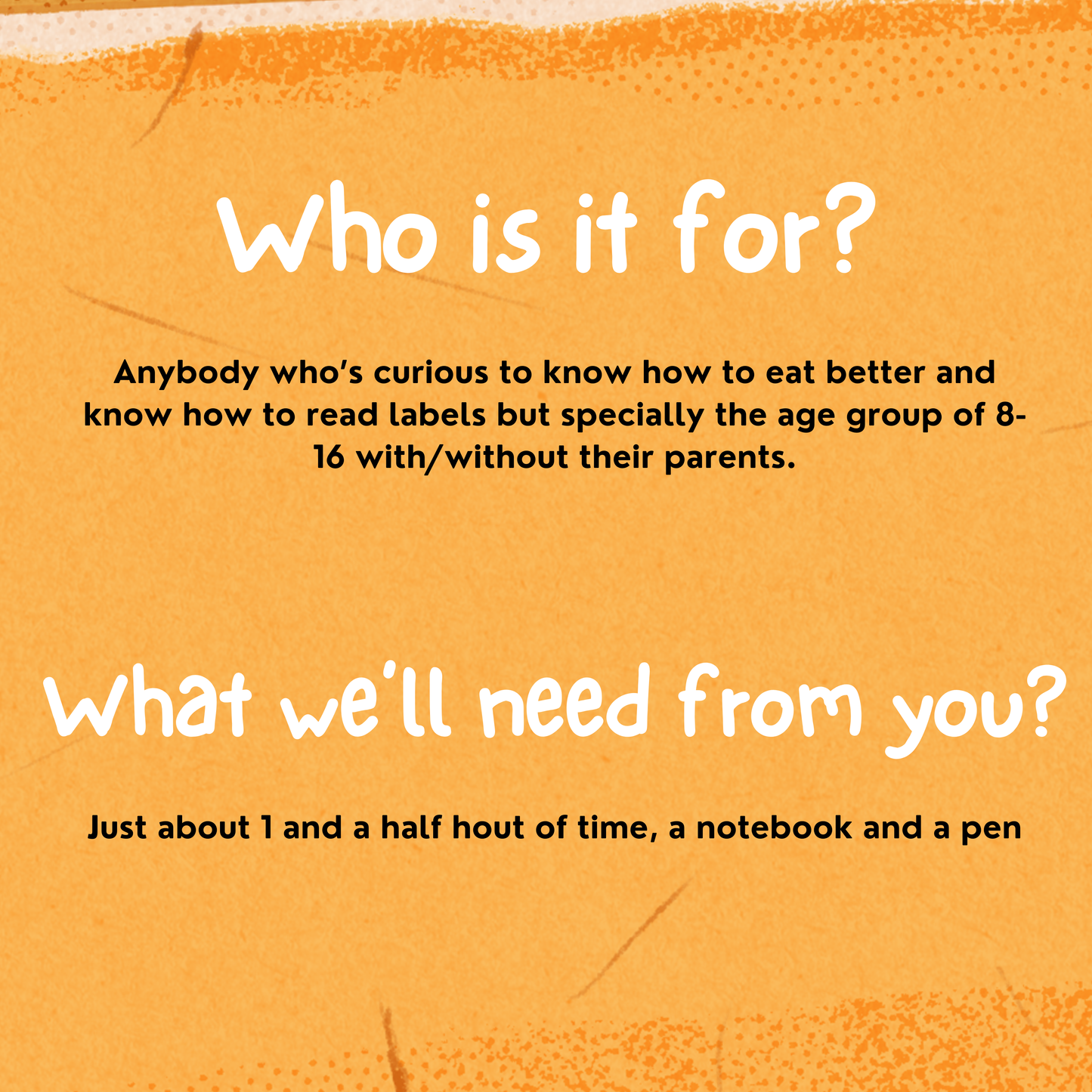 Unpack the Label - Know what you're really eating! (Webinar on Saturday, 26th April)