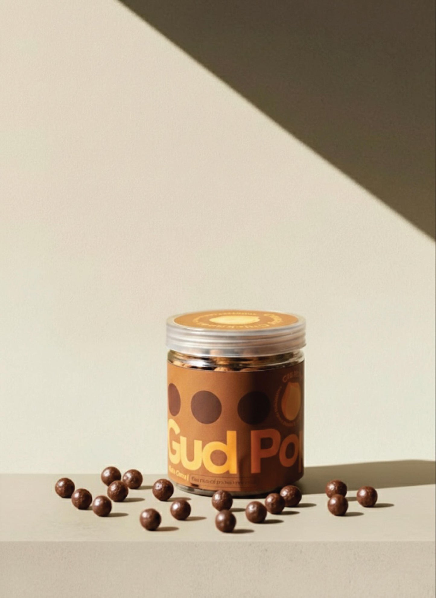 GUD POPS – Chocolate Coated Roasted Channa | High Protein | Guilt-Free Healthy Snack | Plant-Based | Crunchy Chocolate Treat
