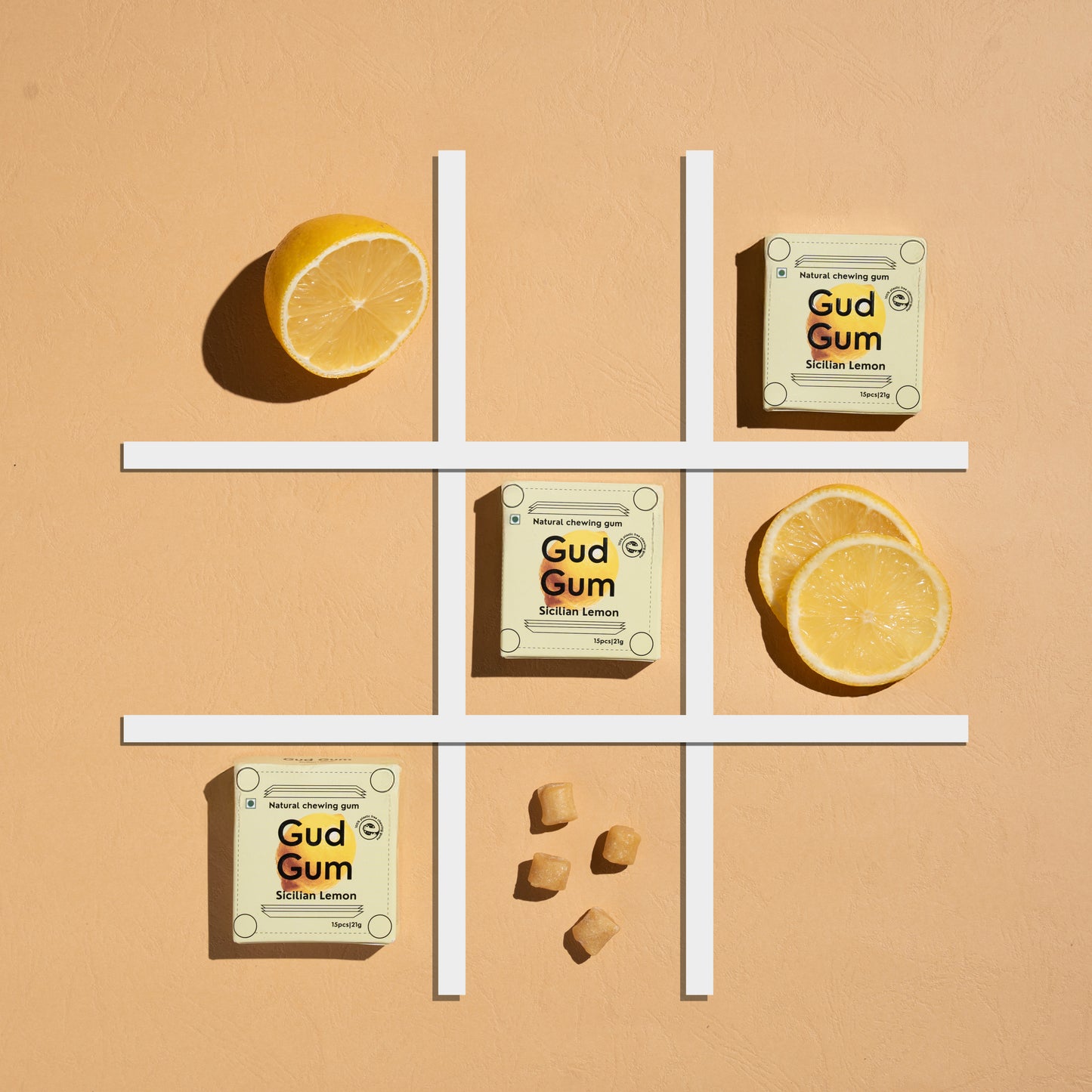 Gud Gum Mini Pack- Fruit & Mint Chewing Gum