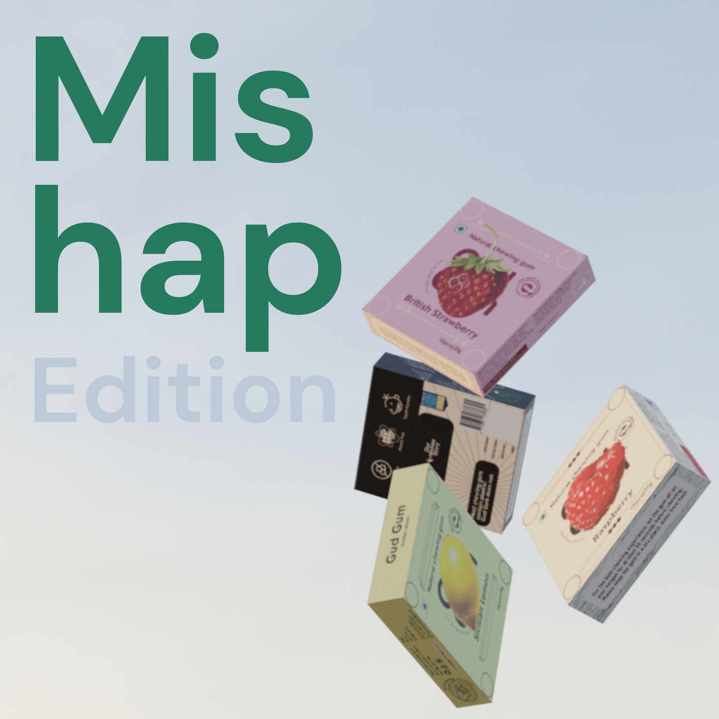 Gud Gum Mini Pack X Mishap packaging