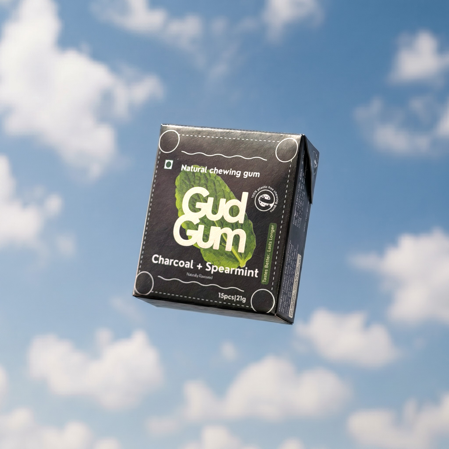 Charcoal Mint Chewing Gum (15 chewing gums)