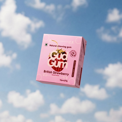 British Strawberry Chewing Gum (15 chewing gums)