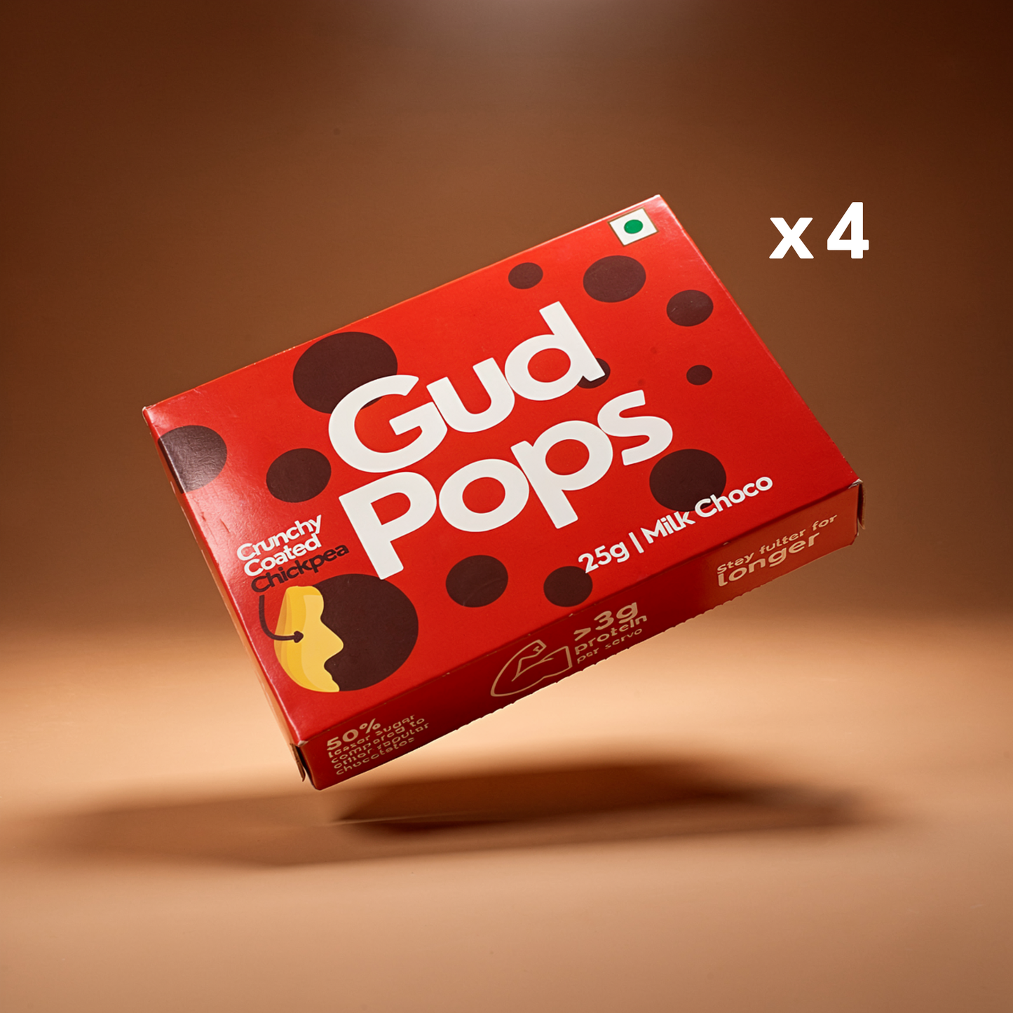 Gud Pops – Chocolate Chickpeas | High Protein | Guilt-Free Healthy Snack | Plant-Based | Crunchy Chocolate Treat