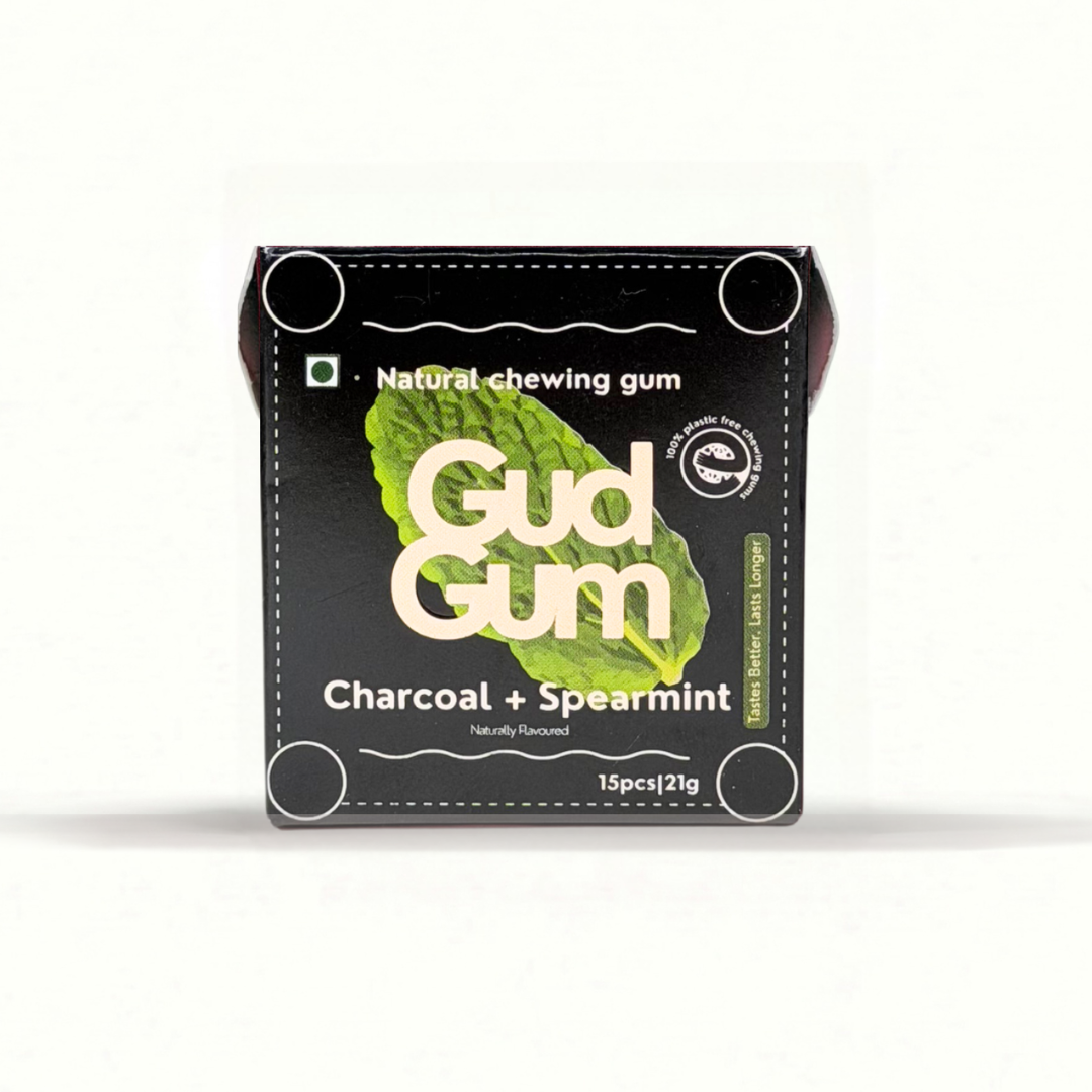Gud Gum Mini Pack- Fruit & Mint Chewing Gum (15 chewing gums per pack)
