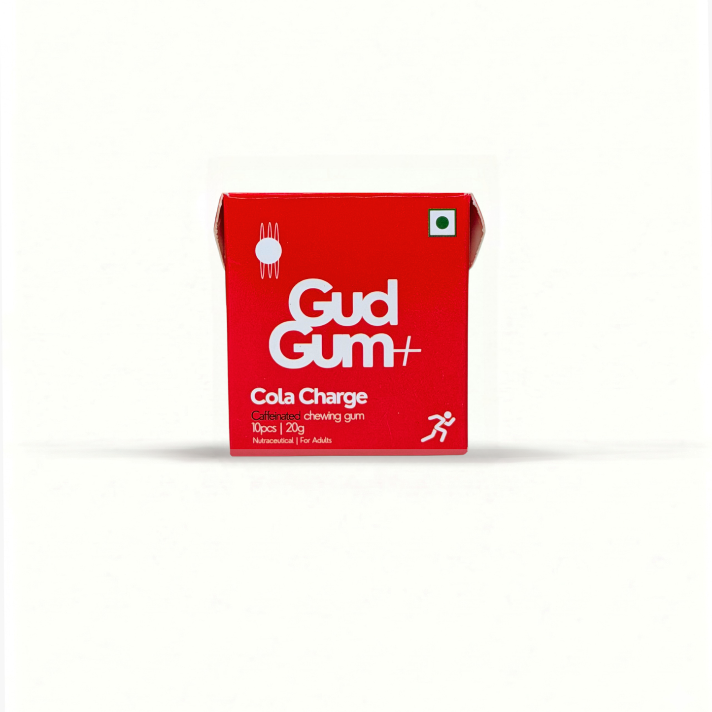 Gud Gum+ Energy & Focus Gums - Contains Natural Caffeine - (10 chewing gums per pack)