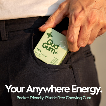 Gud Gum+ Mint Caffeinated Chewing Gum
