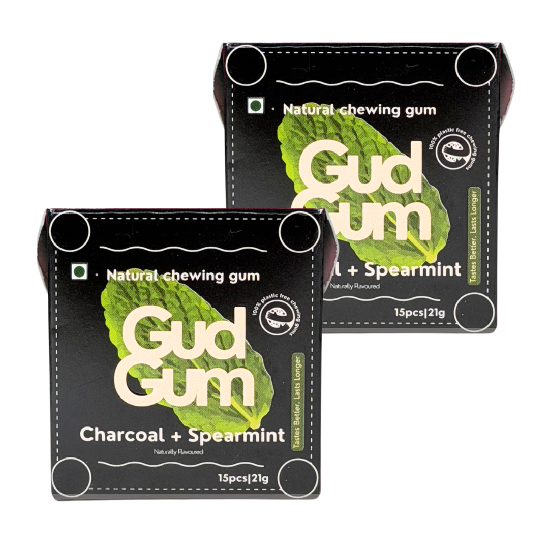 Gud Gum Mini Pack- Fruit & Mint Chewing Gum (15 chewing gums per pack)