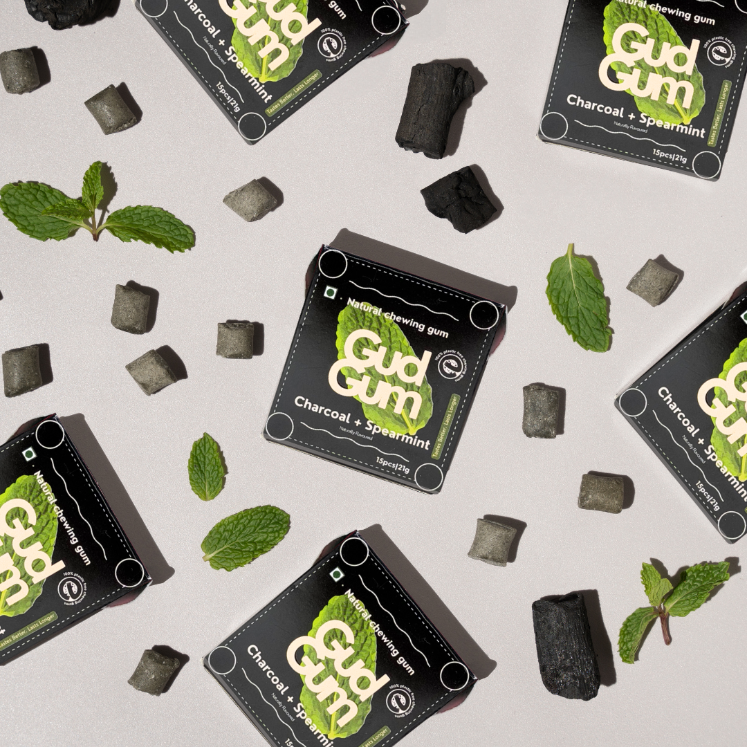 Charcoal Mint Chewing Gum (15 chewing gums)