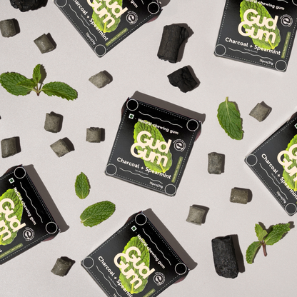 Charcoal Mint Chewing Gum (15 chewing gums)