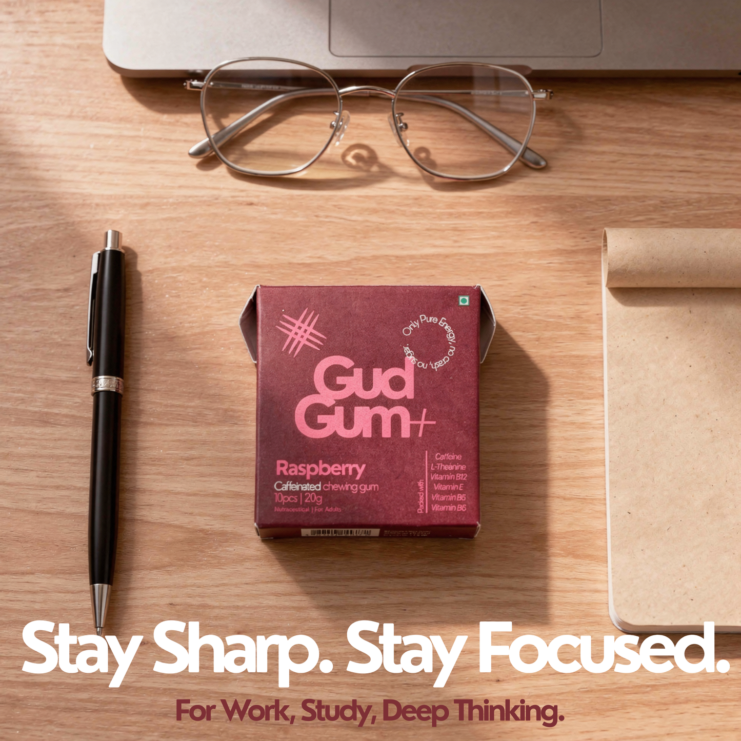 Gud Gum+ Caffeinated Gums Mini Pack