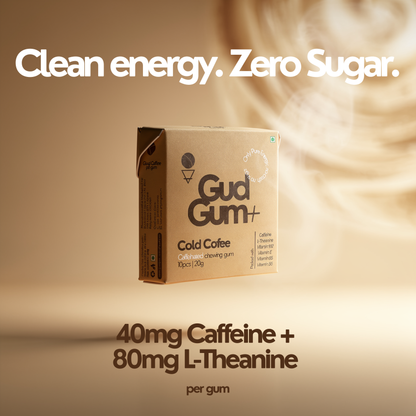 Gud Gum+ Cold Cofee Caffeinated Chewing Gum