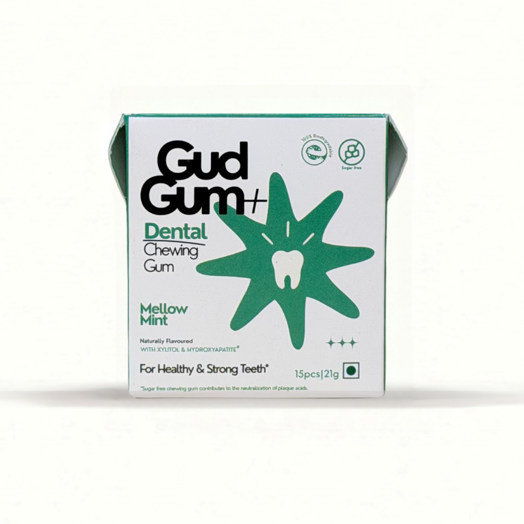 Gud Gum+ Dental Remineralising Chewing Gum with HAP (Hydroxyapatite)