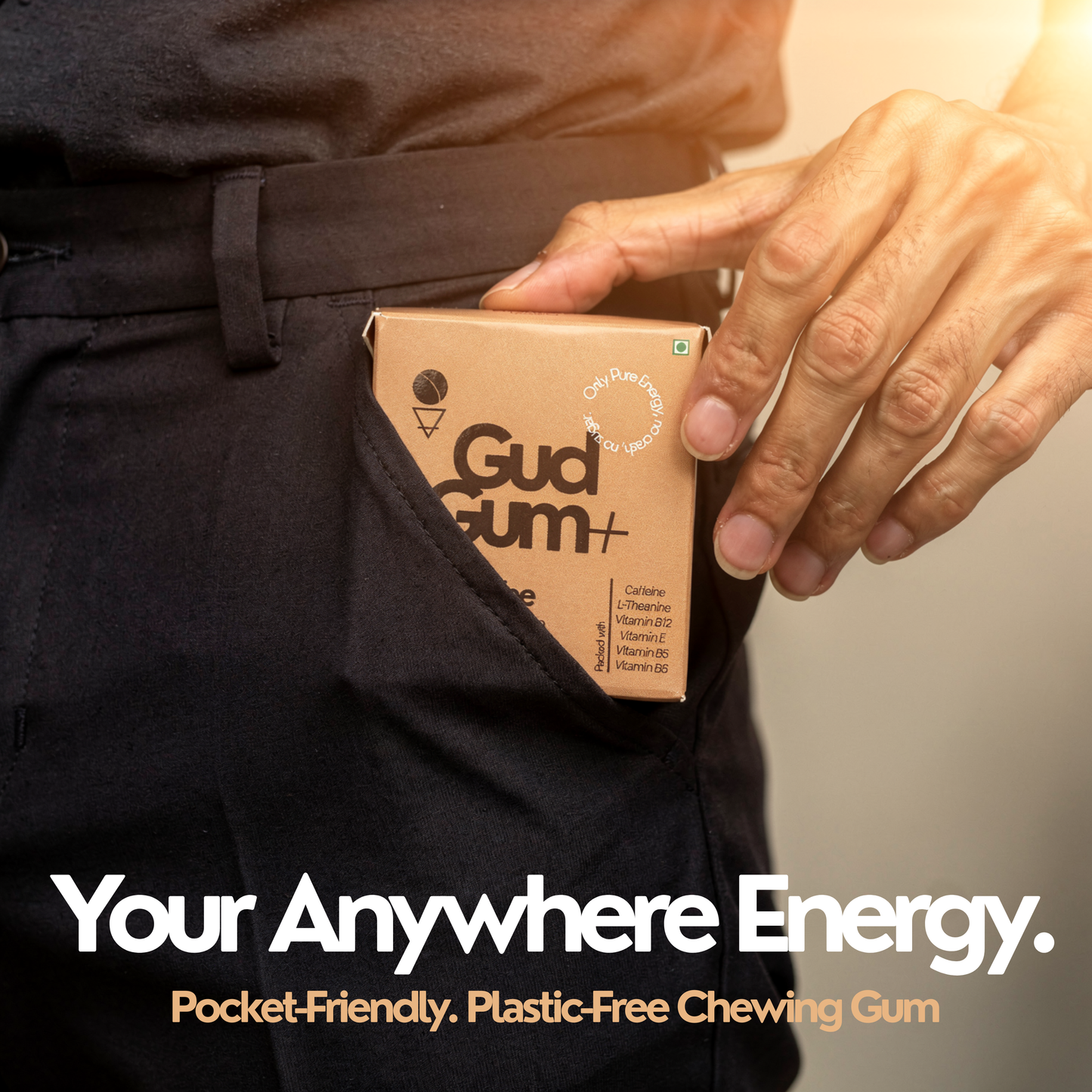 Gud Gum+ Cold Cofee Caffeinated Chewing Gum