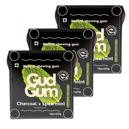 Gud Gum Mini Pack- Fruit & Mint Chewing Gum (15 chewing gums per pack)