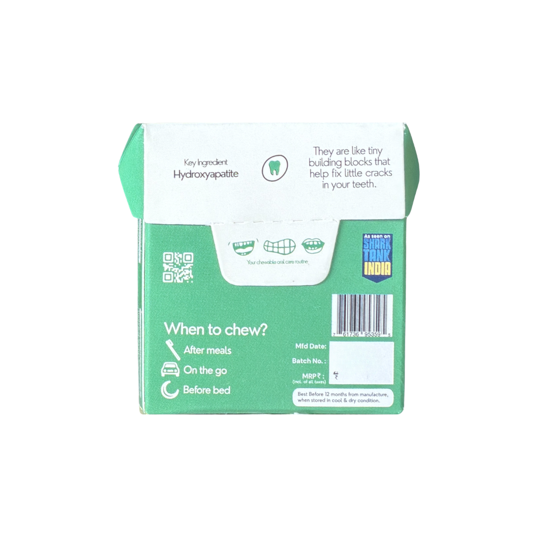 Gud Gum+ Dental Remineralising Chewing Gum with HAP (Hydroxyapatite)
