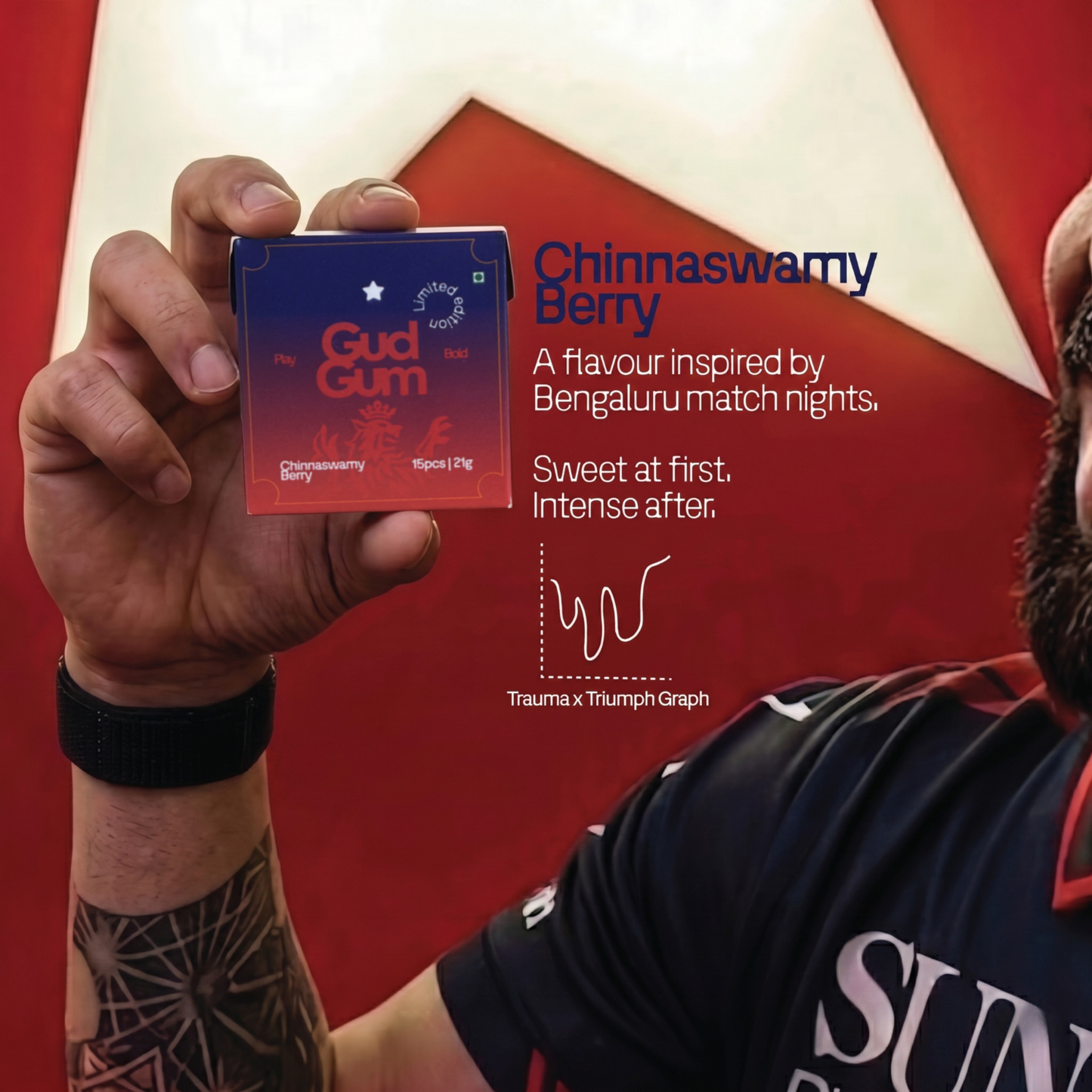 Gud Gum Chinnaswamy Berry - Cricket Edition | Drop 002 | Only 229 made | Less than 100 left!