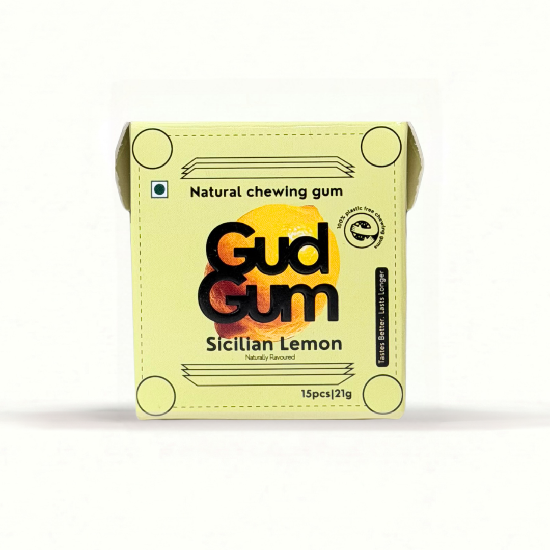 Gud Gum Mini Pack- Fruit & Mint Chewing Gum (15 chewing gums per pack)