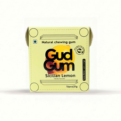 Gud Gum Mini Pack- Fruit & Mint Chewing Gum (15 chewing gums per pack)
