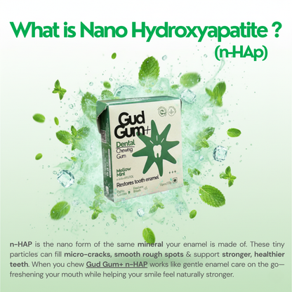 Gud Gum+ Dental Chewing Gum with nHAP