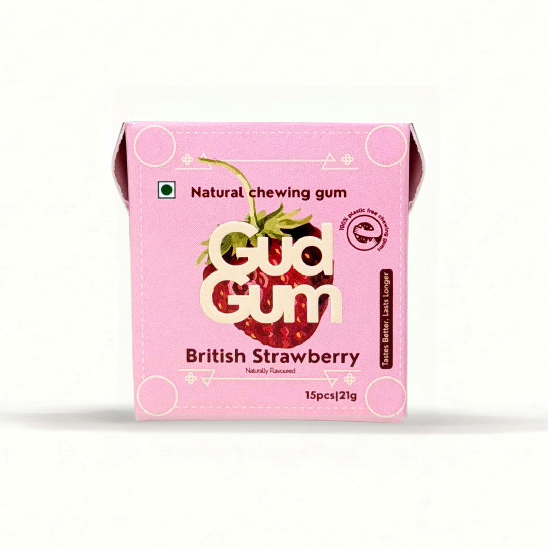British Strawberry Chewing Gum (15 chewing gums)
