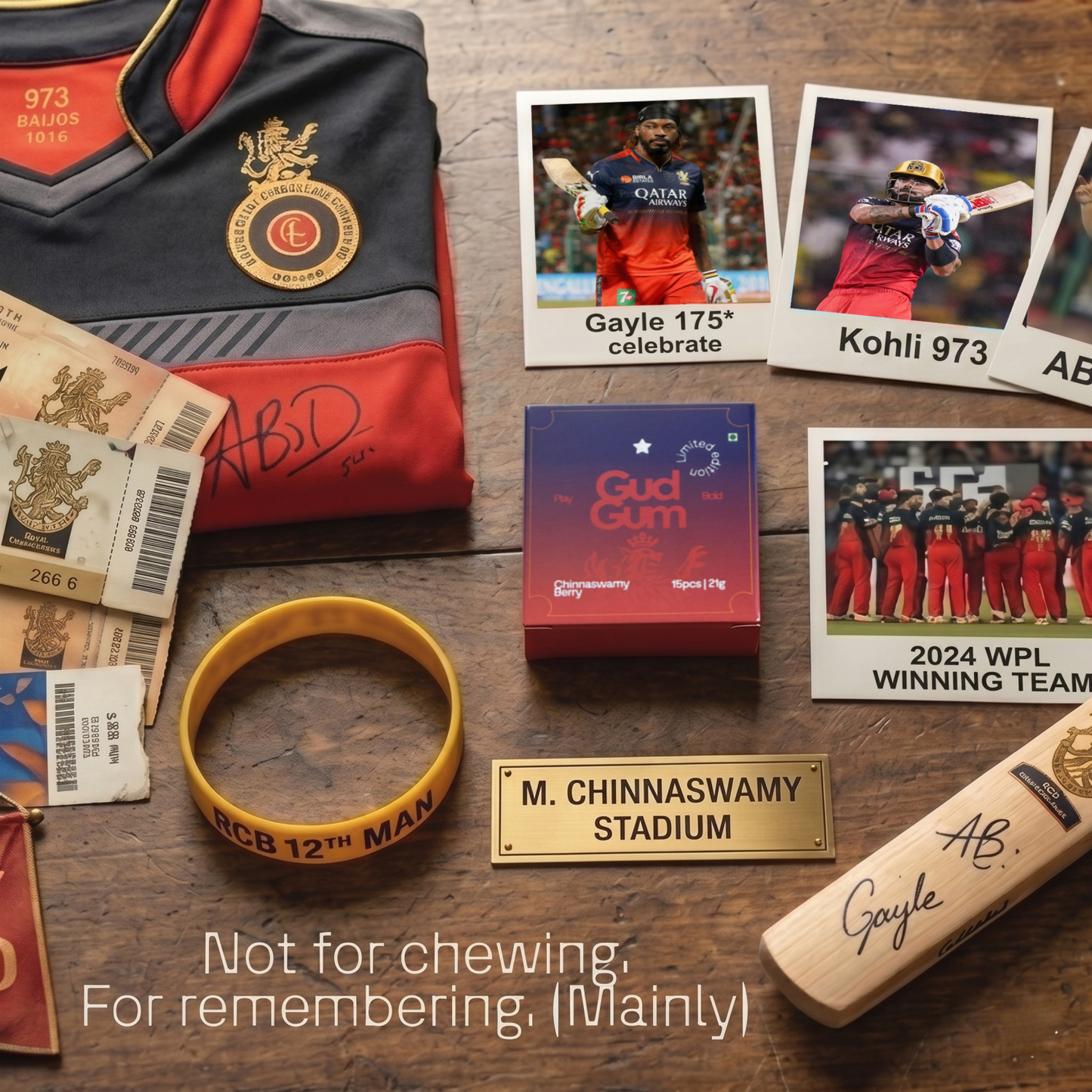Gud Gum Chinnaswamy Berry - Cricket Edition | Drop 002 | Only 229 made | Less than 100 left!