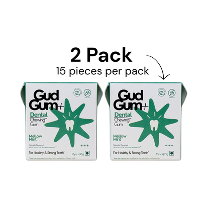 Gud Gum+ Dental Remineralising Chewing Gum with HAP (Hydroxyapatite)