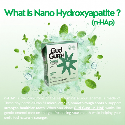 Gud Gum+ Dental Remineralising Chewing Gum with HAP (Hydroxyapatite)