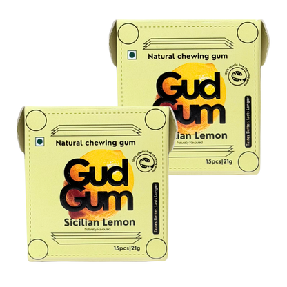 Gud Gum Mini Pack- Fruit & Mint Chewing Gum (15 chewing gums per pack)