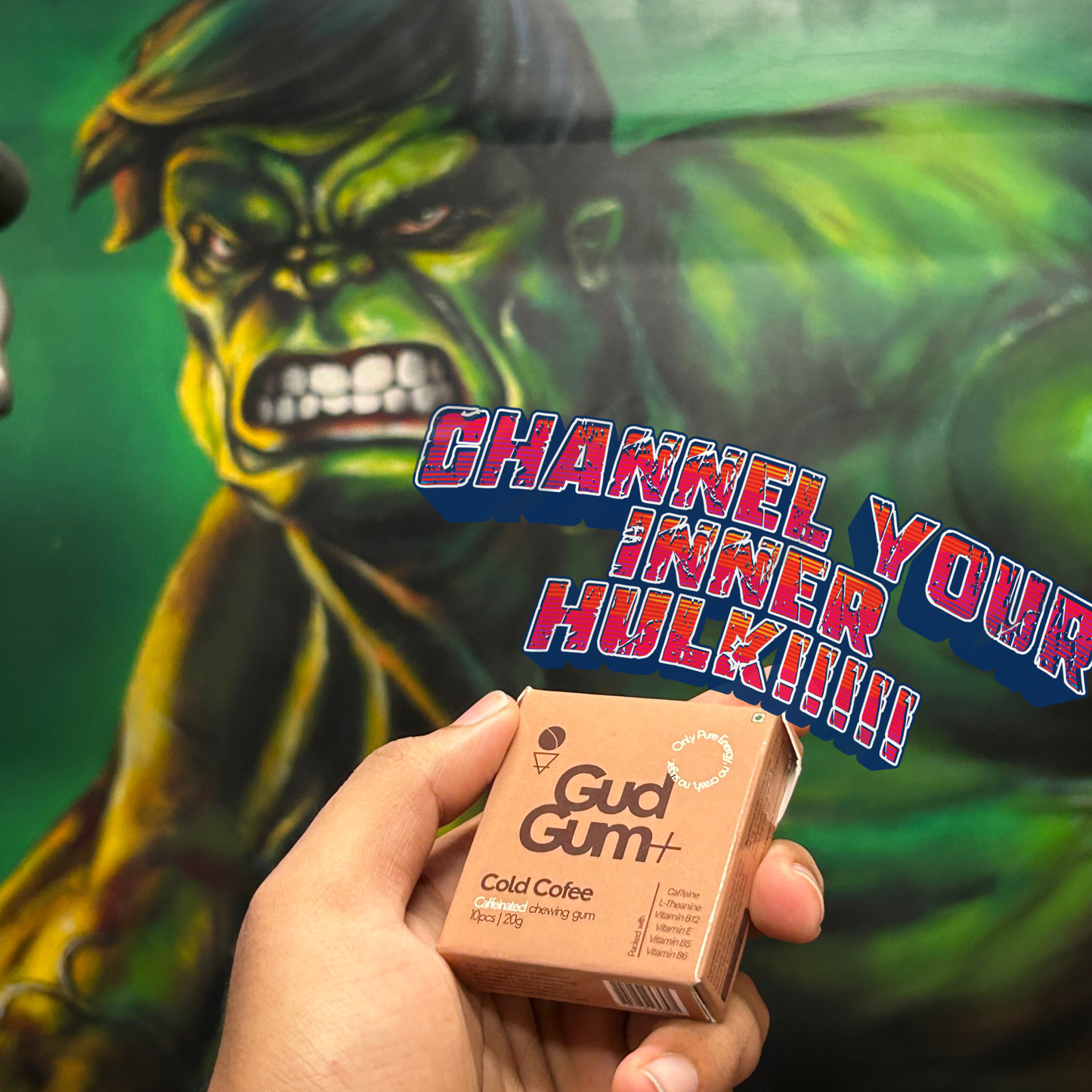 Gud Gum+ Cold Cofee Caffeinated Chewing Gum