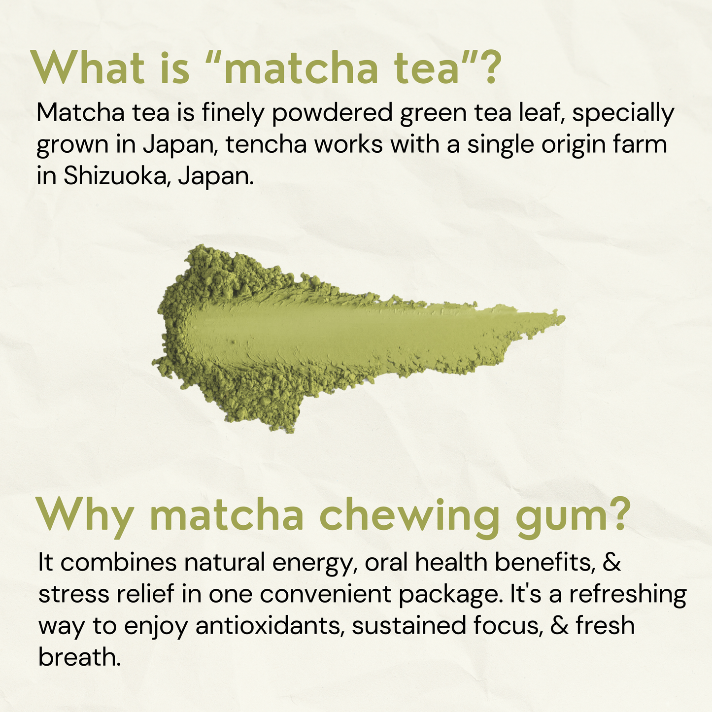 Japanese Matcha Chewing Gum- Gud Gum x Tencha