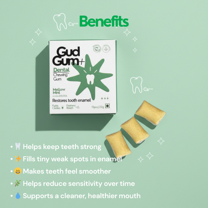 Gud Gum+ Dental Chewing Gum with nHAP