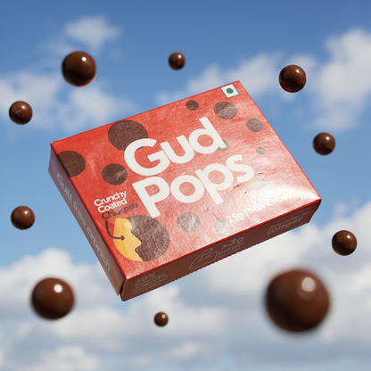 Gud Pops – Chocolate Chickpeas | High Protein | Guilt-Free Healthy Snack | Plant-Based | Crunchy Chocolate Treat