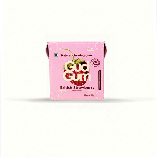 British Strawberry Chewing Gum (15 chewing gums)