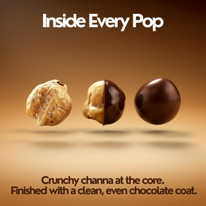 Gud Pops – Chocolate Chickpeas | High Protein | Guilt-Free Healthy Snack | Plant-Based | Crunchy Chocolate Treat