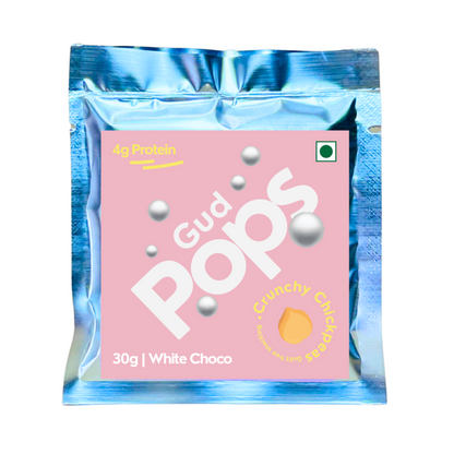 Gud POPS- Guilt-free chickpea snack - White Chocolate