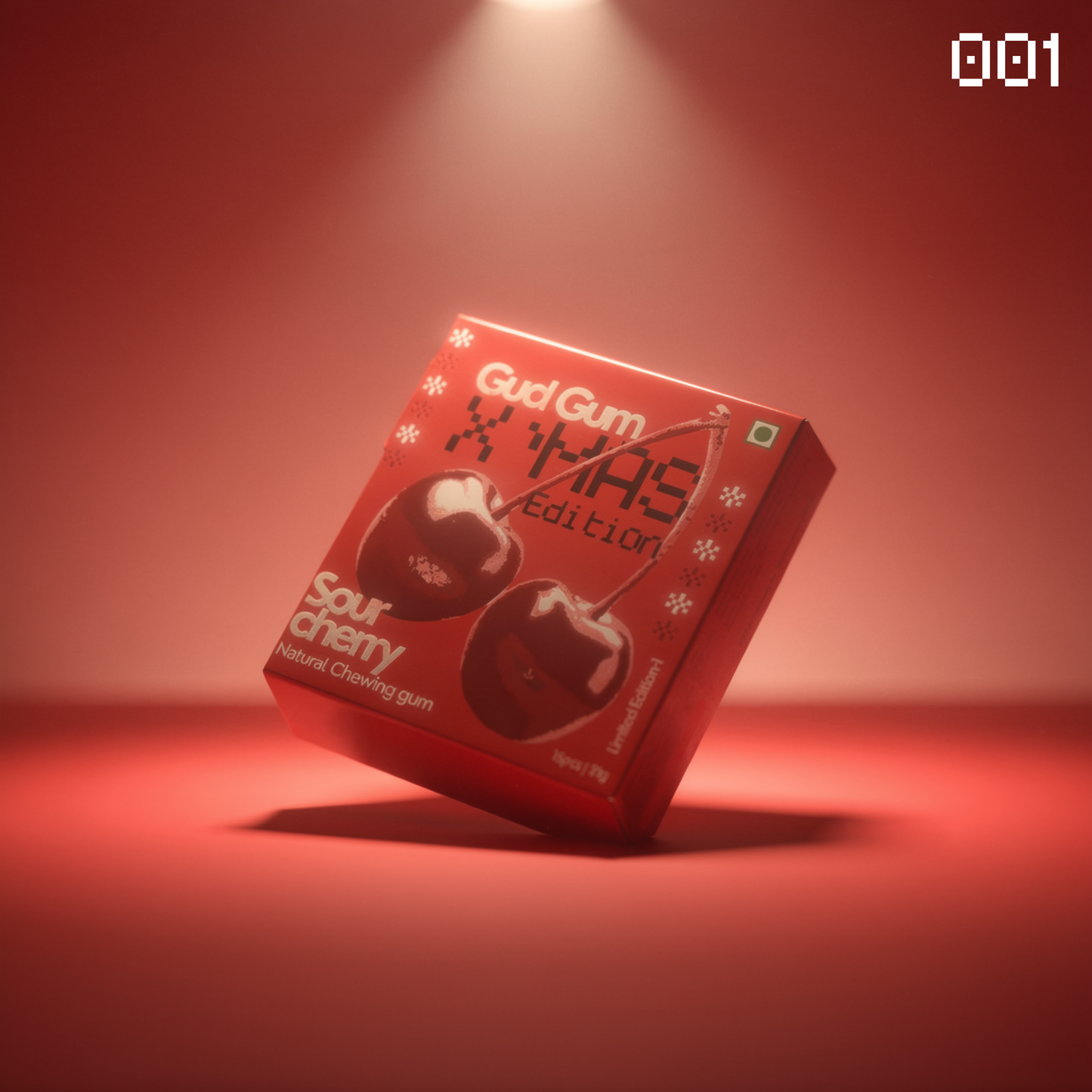 Gud Gum Sour Cherry – Christmas Edition | Drop 001 | Only 80 Packs Made
