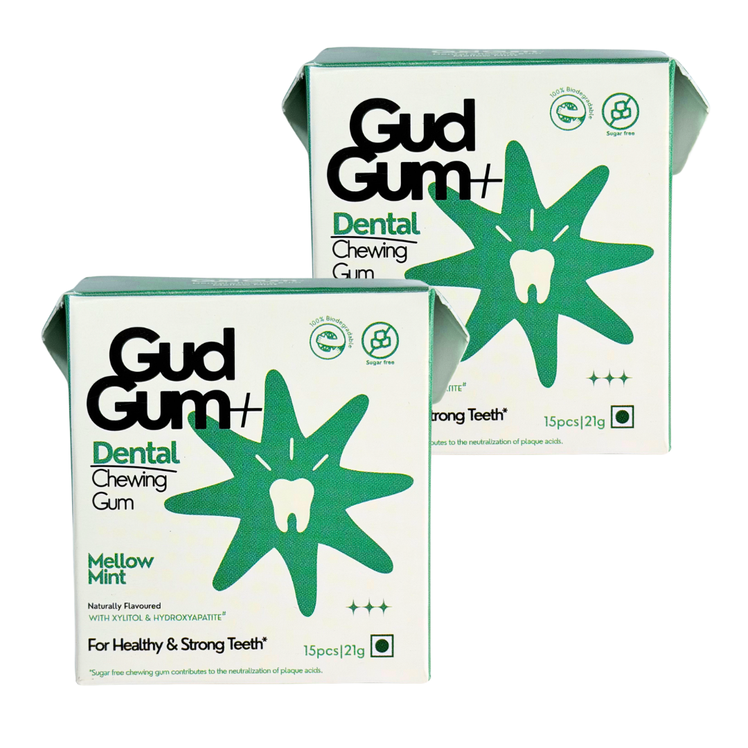 Gud Gum+ Dental Remineralising Chewing Gum with HAP (Hydroxyapatite)