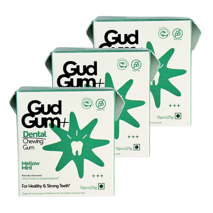Gud Gum+ Dental Remineralising Chewing Gum with HAP (Hydroxyapatite)