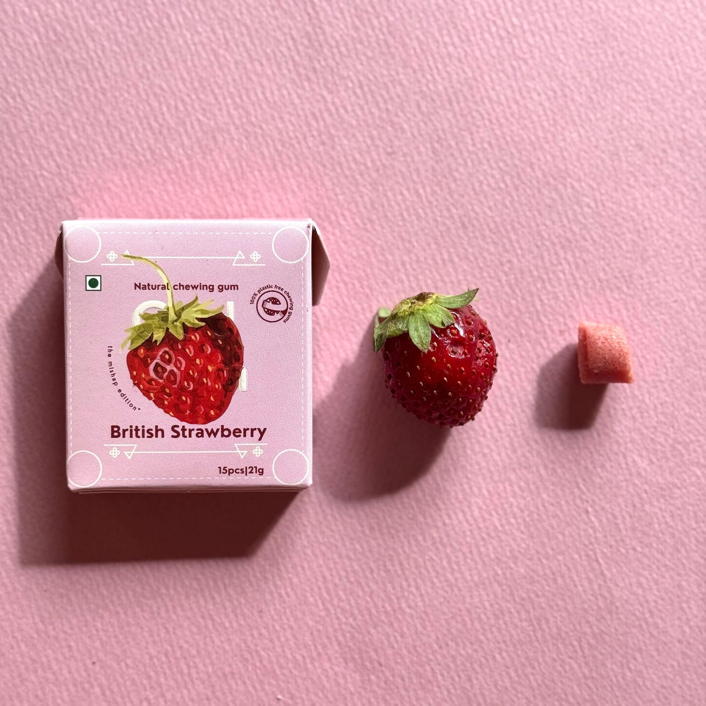 Mishap Edition X Strawberry Chewing Gum (Pack of 4)
