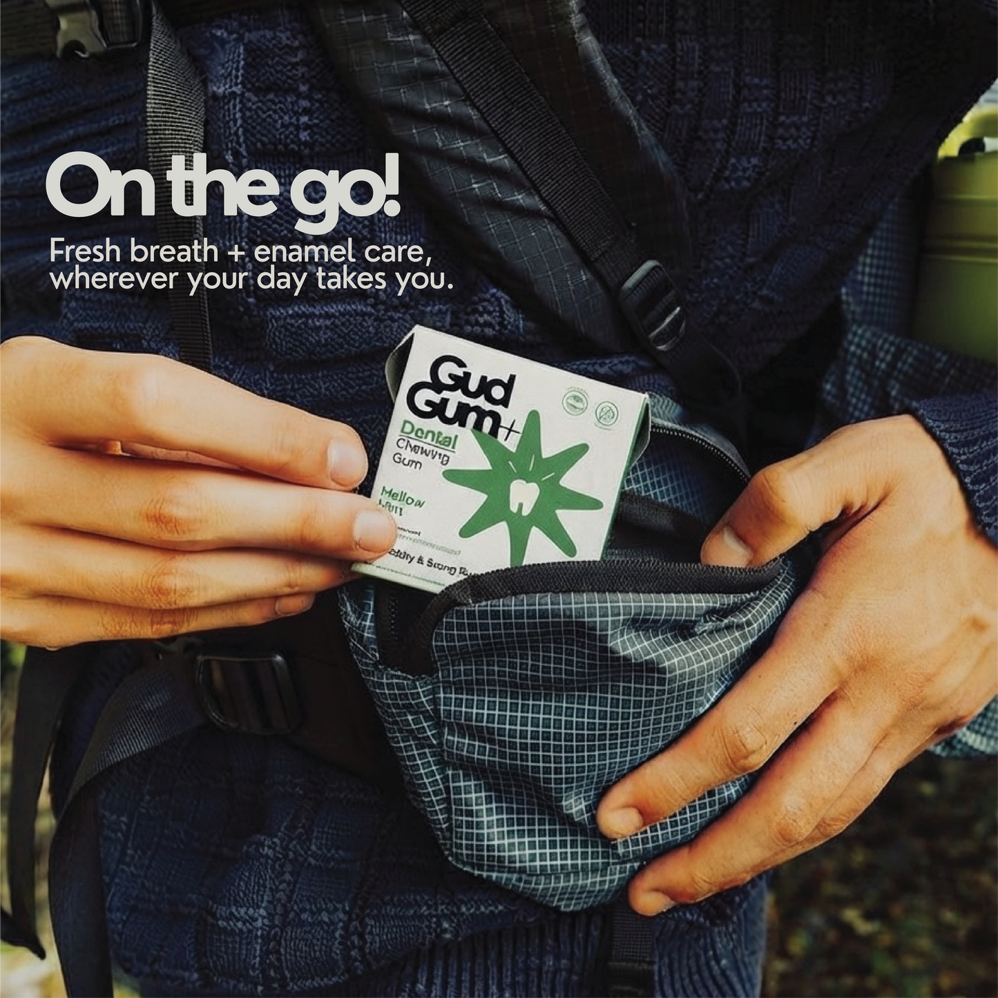 Gud Gum+ Dental Remineralising Chewing Gum with HAP (Hydroxyapatite)