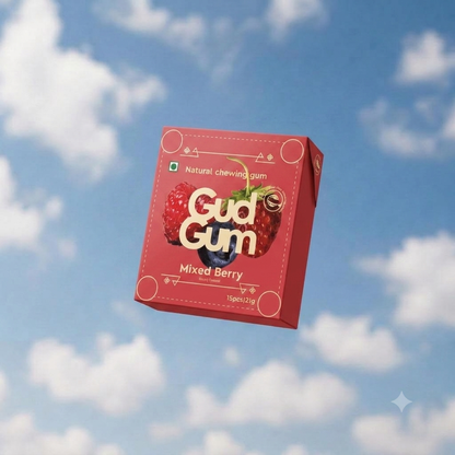 Mixed Berry Chewing Gum (15 chewing gums)