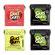 Gud Gum Mini Pack- Fruit & Mint Chewing Gum (15 chewing gums per pack)
