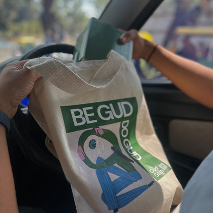 Gud Gum Canvas Tote Bag | Be Gud Do Gud! | Carry Good Vibes Everywhere!