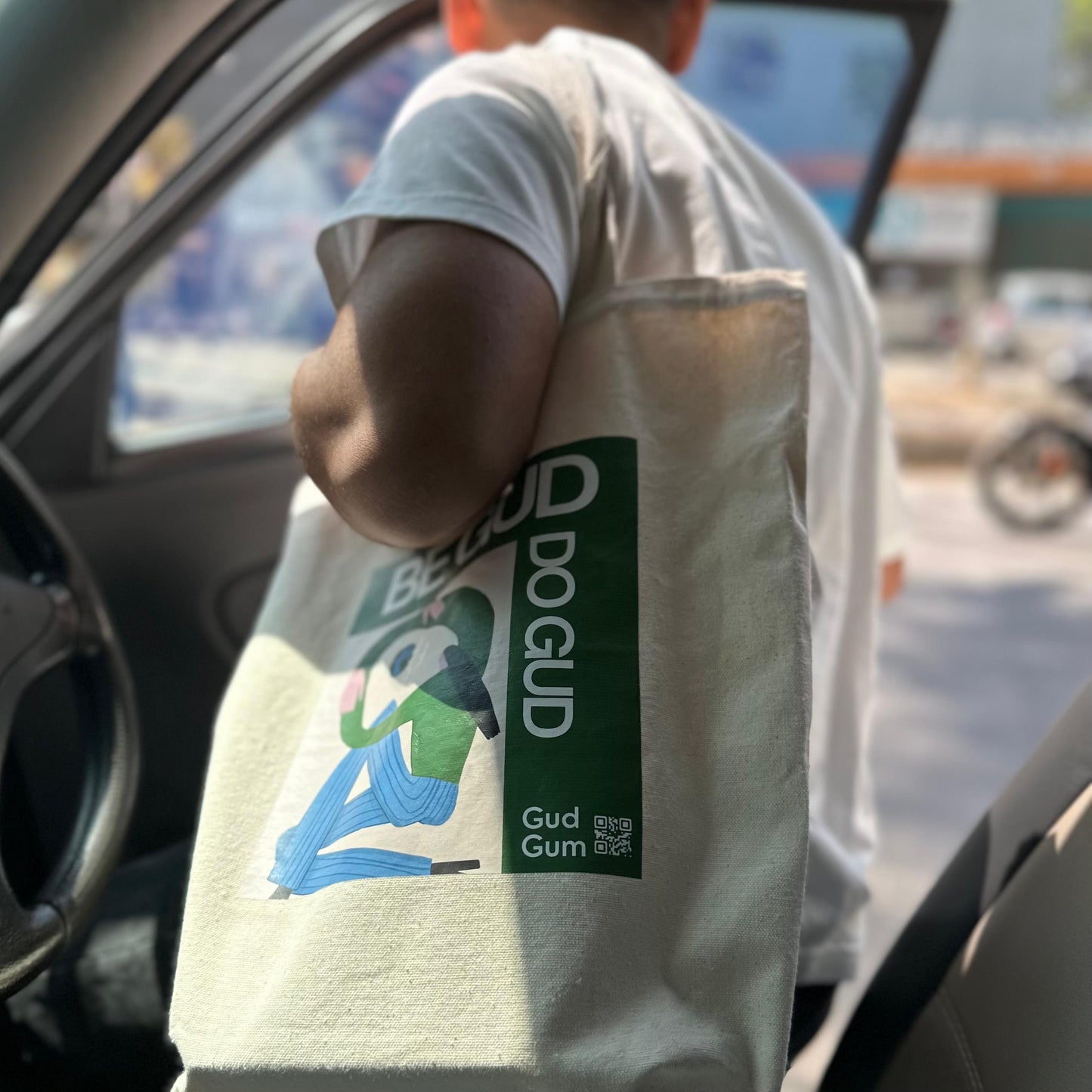 Gud Gum Canvas Tote Bag | Be Gud Do Gud! | Carry Good Vibes Everywhere!