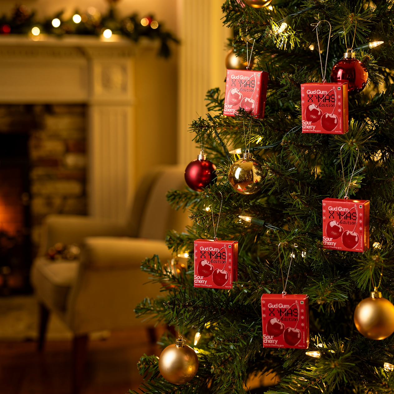 Gud Gum Sour Cherry – Christmas Edition | Drop 001 | Only 80 Packs Made